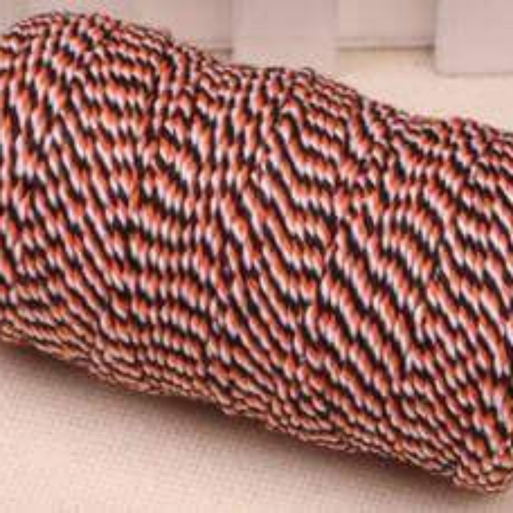 Orange and black twine